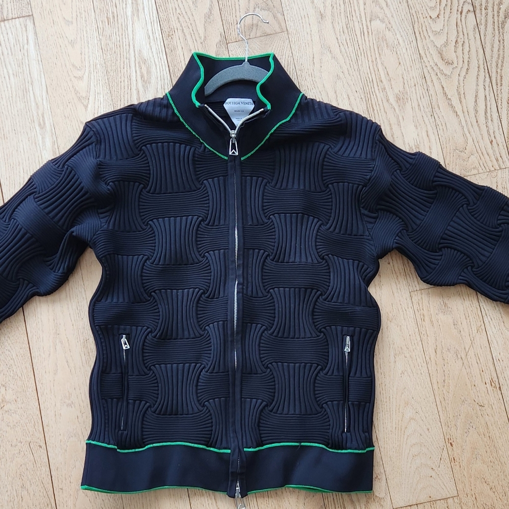 Botegga Veneta Mens Small Zip-Up Jacket. Towel Jacquard design. New. Never worn.